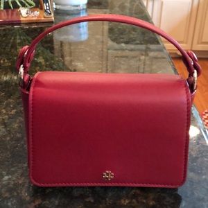 Tory Burch Mini Red Satchel Crossbody